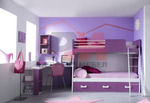 Модел детска стая с двуетажно легло